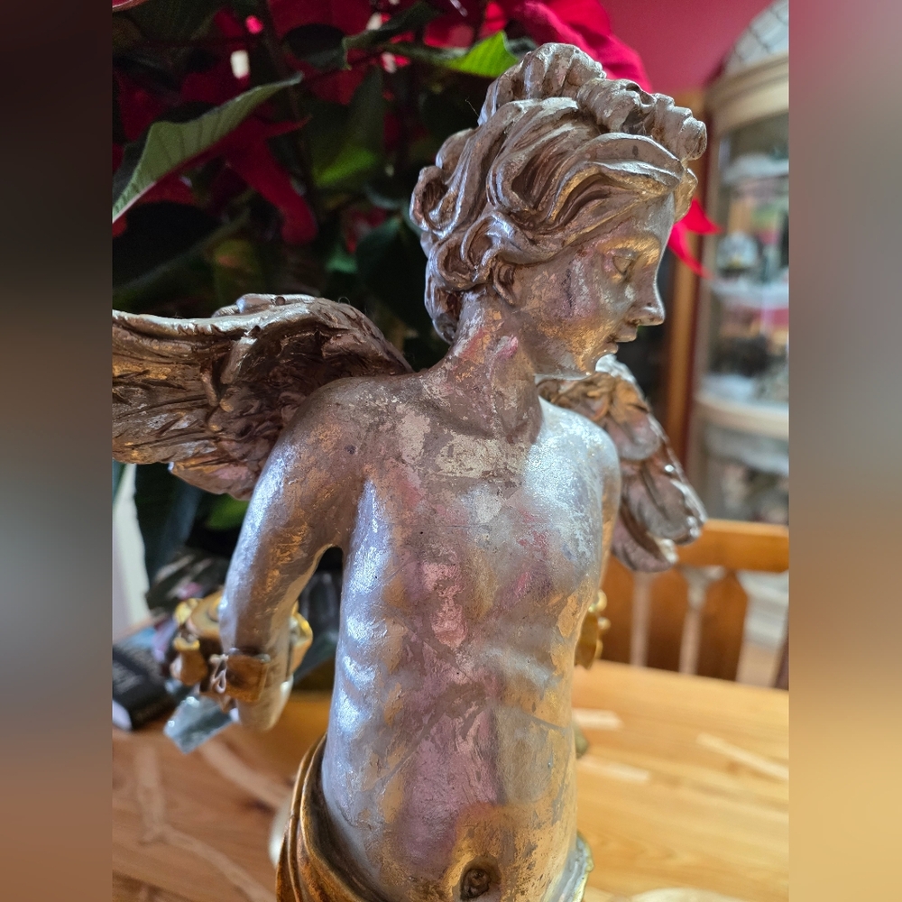 Gold and Silver Angel Sculpture